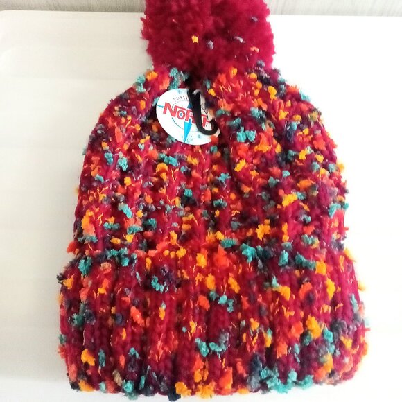 True Gear North Accessories - NWT New Hat with PomPom Cute Multi-colored Winter Hat Women's Hat Soft Cute